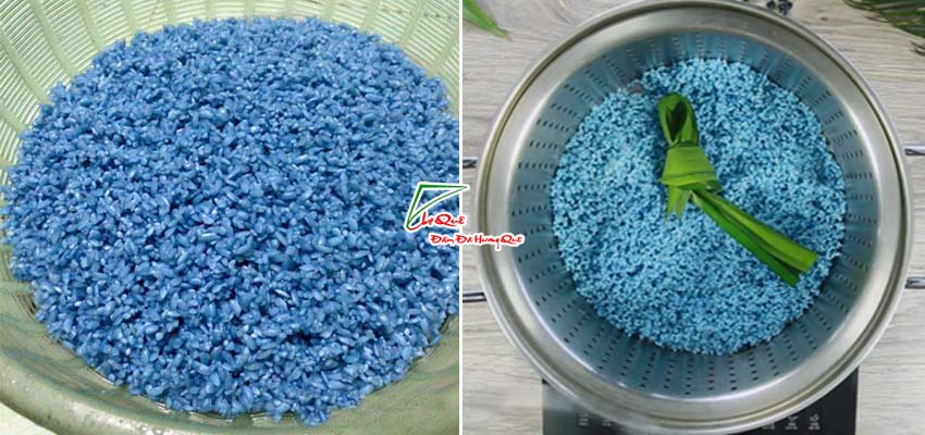 Nấu x&ocirc;i hoa đậu biếc